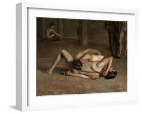 Wrestlers, 1899-Thomas Cowperthwait Eakins-Framed Giclee Print