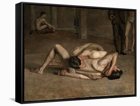 Wrestlers, 1899-Thomas Cowperthwait Eakins-Framed Stretched Canvas