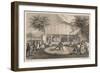Wrestlers at Yokuhama, Litho by Sarony and Co., 1855-W. T. Peters-Framed Giclee Print