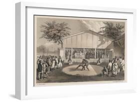 Wrestlers at Yokuhama, Litho by Sarony and Co., 1855-W. T. Peters-Framed Giclee Print