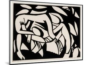 Wrestlers, c.1914-Henri Gaudier-brzeska-Mounted Giclee Print