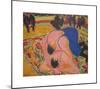 Wrestlers in a Circus-Ernst Ludwig Kirchner-Mounted Premium Giclee Print