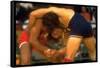 Wrestlers Wayne Wells and Ali Demirtas in Action at the Summer Olympics-Co Rentmeester-Framed Stretched Canvas