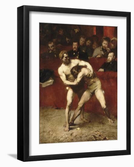 Wrestlers-Alexandre Falguière-Framed Giclee Print