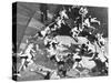 Wrestling at Great Lakes Athletic Plant-William C^ Shrout-Stretched Canvas