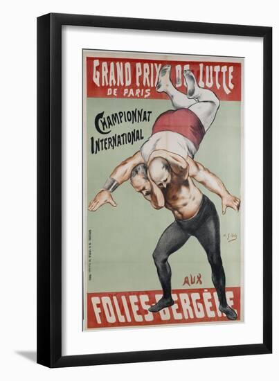 Wrestling Championship of Paris at the Folies Bergere-Henri Gabriel Ibels-Framed Giclee Print