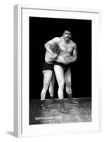 Wrestling Headlock-null-Framed Art Print