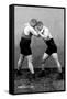 Wrestling Hold-null-Framed Stretched Canvas