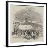 Wrestling in Cumberland-null-Framed Giclee Print