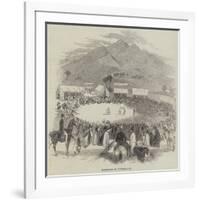 Wrestling in Cumberland-null-Framed Giclee Print