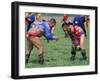 Wrestling Match, Naadam Festival, Oulaan Bator (Ulaan Baatar), Mongolia, Central Asia-Bruno Morandi-Framed Photographic Print