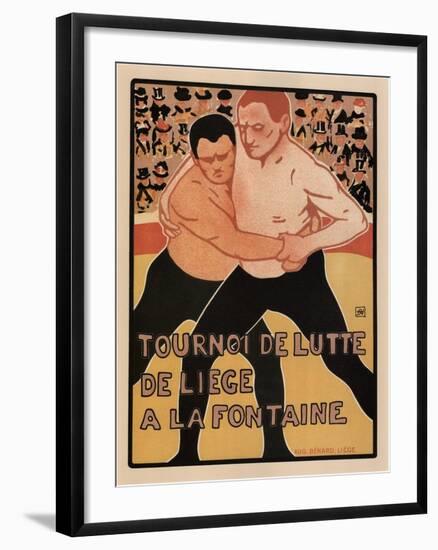 Wrestling Tournament, Liège, 1899-Armand Rassenfosse-Framed Giclee Print