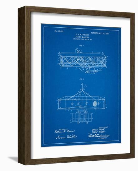 Wright Brother's Aeroplane Patent-Cole Borders-Framed Art Print