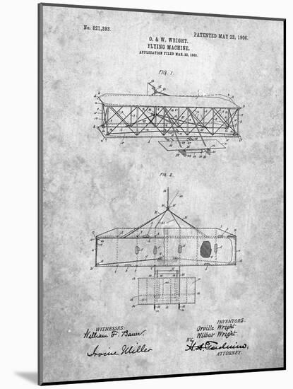 Wright Brother's Aeroplane Patent-Cole Borders-Mounted Art Print