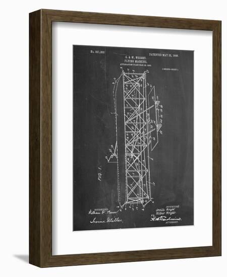 Wright Brother's Flying Machine Patent-null-Framed Art Print