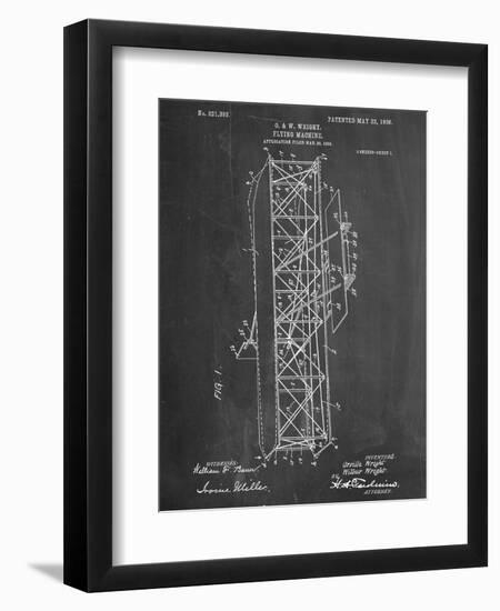 Wright Brother's Flying Machine Patent-null-Framed Art Print