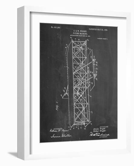 Wright Brother's Flying Machine Patent-null-Framed Art Print