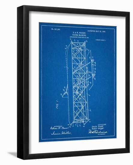 Wright Brother's Flying Machine Patent-null-Framed Art Print