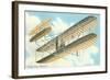 Wright Brothers Bi-plane-null-Framed Art Print