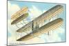 Wright Brothers Bi-plane-null-Mounted Art Print