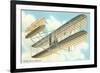 Wright Brothers Bi-plane-null-Framed Art Print