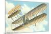 Wright Brothers Bi-plane-null-Mounted Art Print