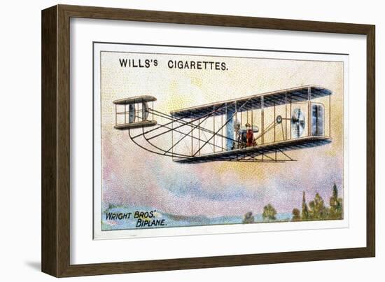 Wright Brothers' Biplane 'Flier, 1910-null-Framed Giclee Print