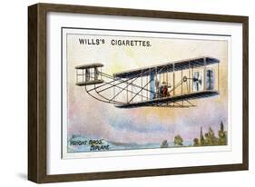 Wright Brothers' Biplane 'Flier, 1910-null-Framed Giclee Print