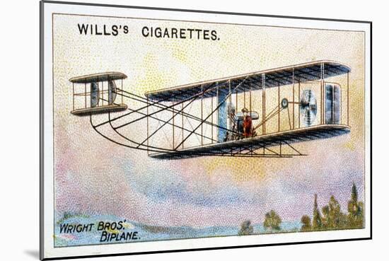 Wright Brothers' Biplane 'Flier, 1910-null-Mounted Giclee Print