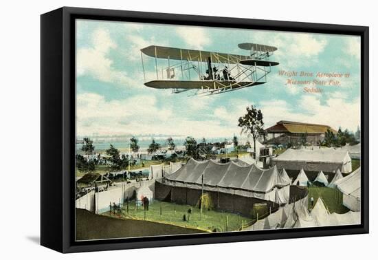 Wright Brothers Biplane, Sedalia, Missouri-null-Framed Stretched Canvas