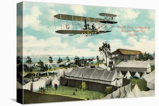Wright Brothers Biplane, Sedalia, Missouri-null-Stretched Canvas