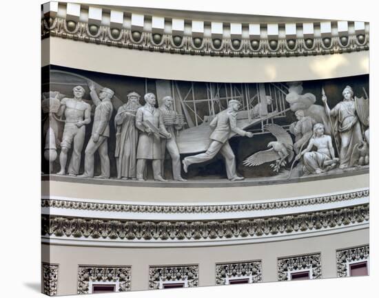 Wright Brothers frieze in U.S. Capitol dome, Washington, D.C.-Carol Highsmith-Stretched Canvas