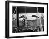 Wright Brothers Plane with Pilot and Passenger Seats Photograph - Dayton, OH-Lantern Press-Framed Art Print