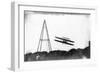 Wright in Early Military Plane Photograph - Fort Meyer, VA-Lantern Press-Framed Art Print