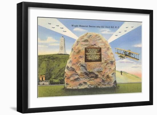 Wright Memorial Kill Devil Hill, North Carolina-null-Framed Art Print