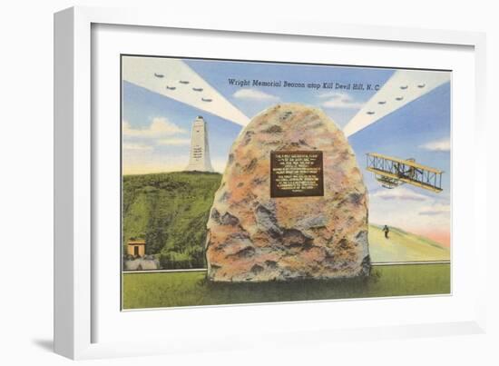 Wright Memorial Kill Devil Hill, North Carolina-null-Framed Art Print