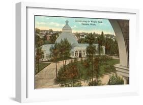 Wright Park Conservatory, Tacoma, Washington-null-Framed Art Print