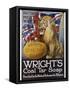 Wright's Coal Tar Soap: Britain's Might is (W)Right-null-Framed Stretched Canvas