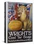 Wright's Coal Tar Soap: Britain's Might is (W)Right-null-Stretched Canvas