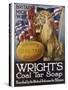 Wright's Coal Tar Soap: Britain's Might is (W)Right-null-Stretched Canvas