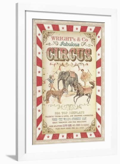 Wright's Fabulous Circus-The Vintage Collection -Framed Giclee Print