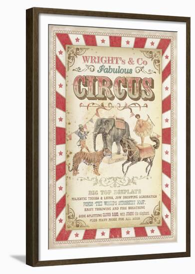 Wright's Fabulous Circus-The Vintage Collection -Framed Giclee Print