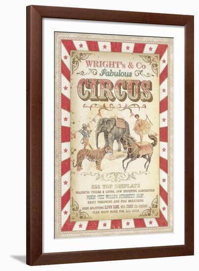 Wright's Fabulous Circus-The Vintage Collection -Framed Giclee Print