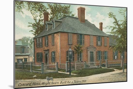 Wright Tavern, Concord-null-Mounted Art Print