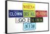 Wright When A Clown Dies-Gregory Constantine-Framed Stretched Canvas
