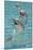 Wrightsville Beach, North Carolina - Dolphins-Lantern Press-Mounted Art Print