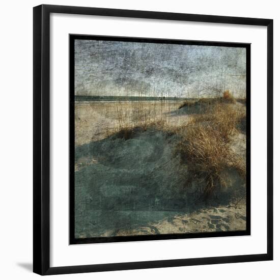 Wrightsville Dunes-John W^ Golden-Framed Art Print