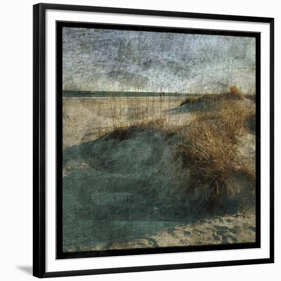 Wrightsville Dunes-John W^ Golden-Framed Art Print