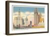 Wrigley Building and Tribune Tower, Chicago, Illinois-null-Framed Art Print