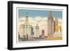 Wrigley Building and Tribune Tower, Chicago, Illinois-null-Framed Art Print